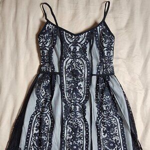 Nanette Lepore Sleeveless Lace Cocktail Dress Anthropology Size 2